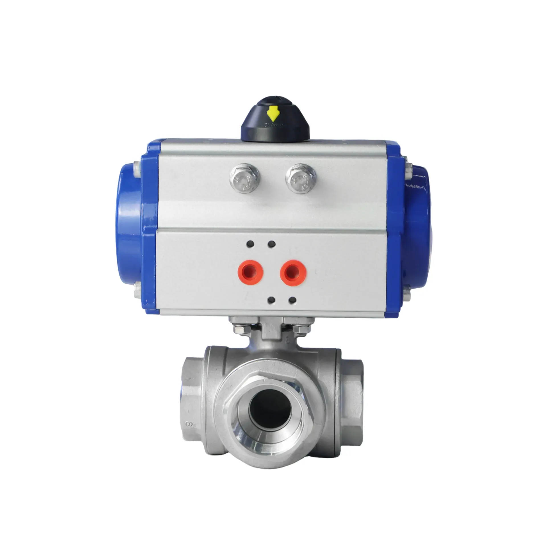 Pneumatic 3-Way Ball Valve 2