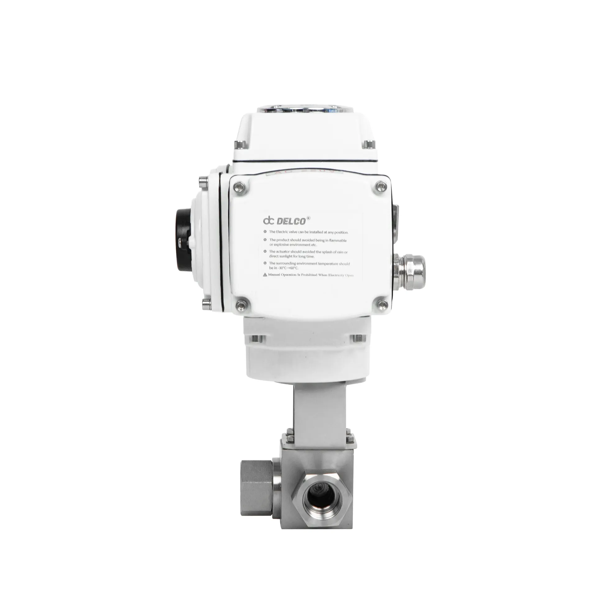 Valvola a sfera elettrica a 3 vie ad alta pressione 1