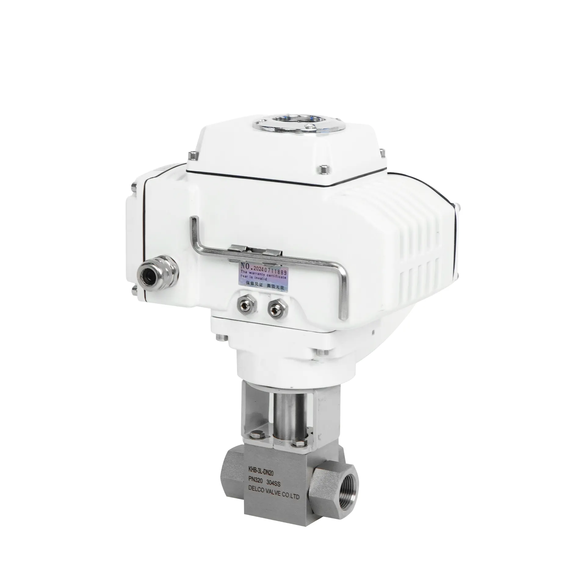 Valvola a sfera elettrica a 3 vie ad alta pressione 2