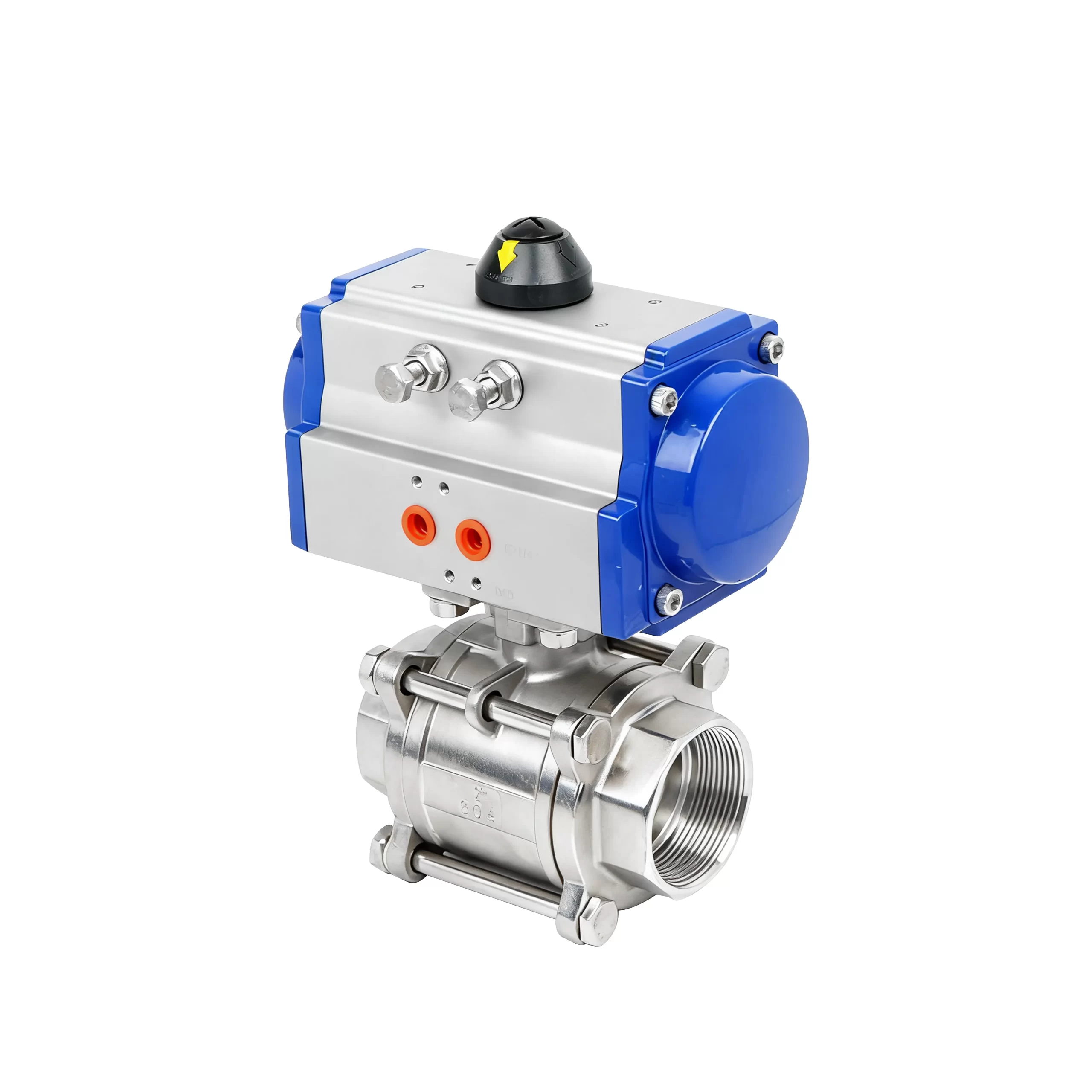 DK66-3PS Pneumatic 3-Piece Threaded Ball Valve 4
