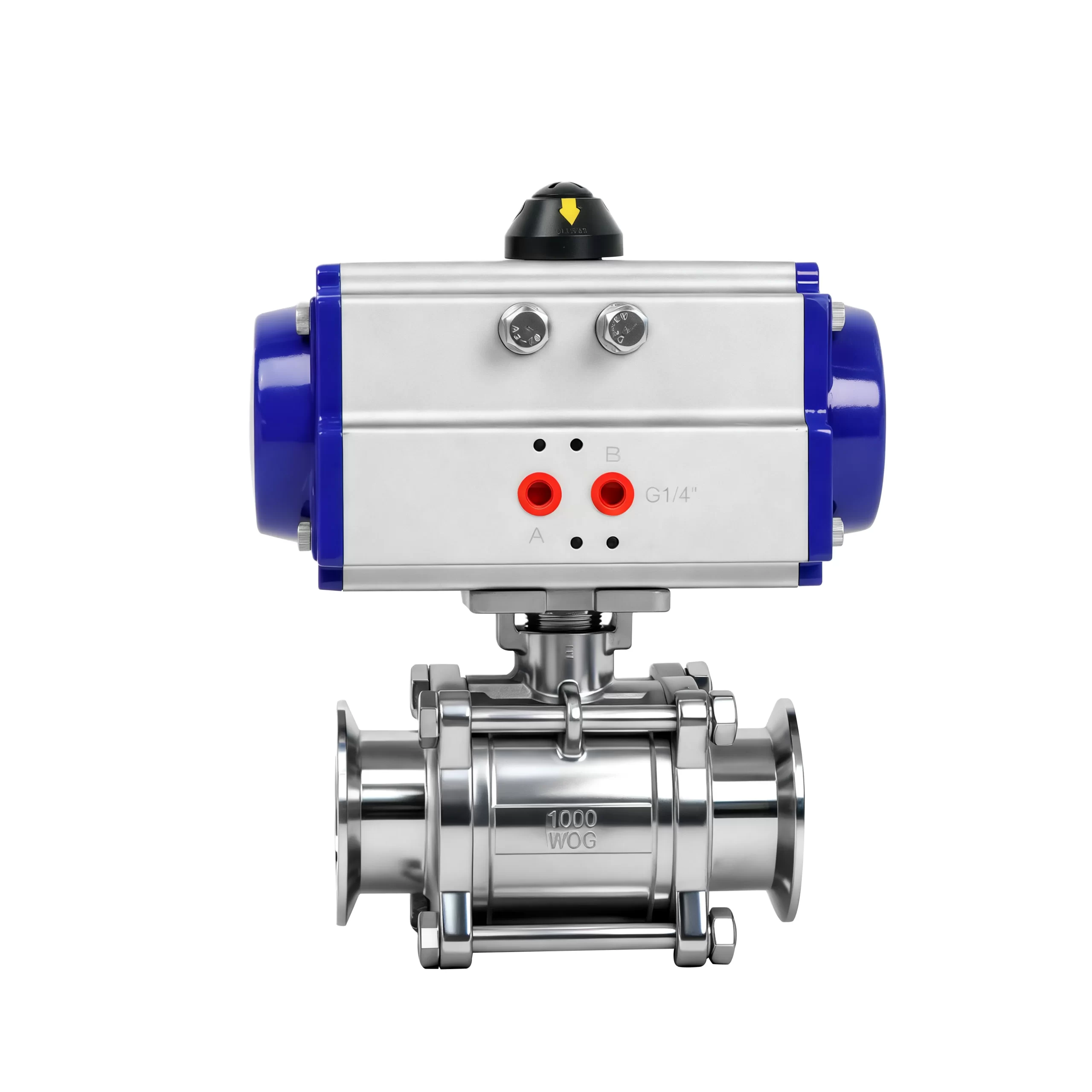DK66-3PS-WK Pneumatic Sanitary Tri-Clamp Ball Valve 2