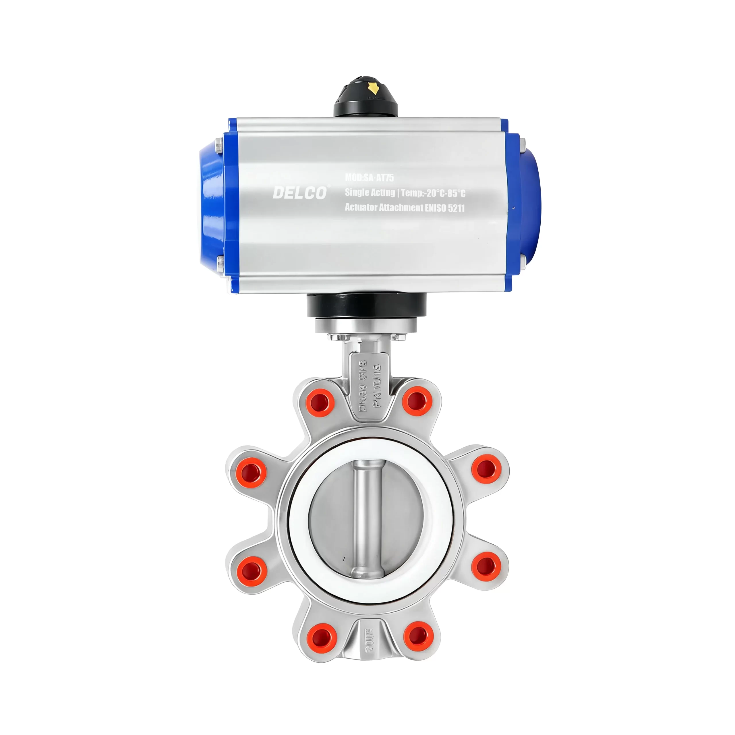 DK67-LB-S Pneumatic Stainless Steel Lug Butterfly Valve 2