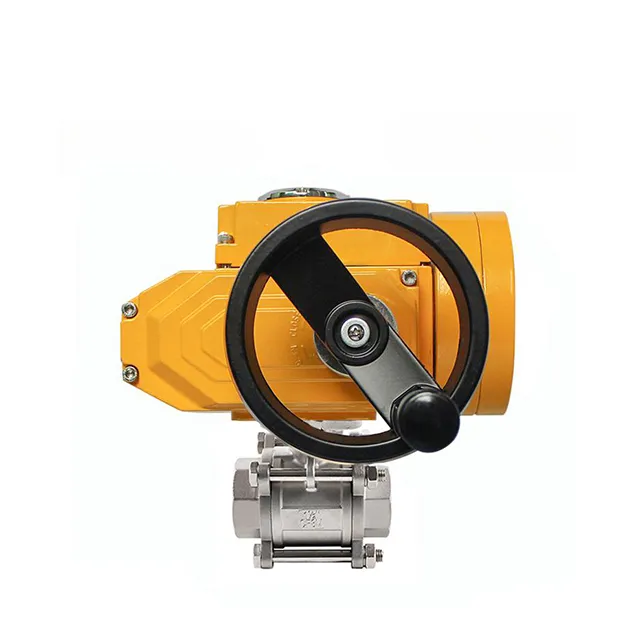 EX-DKV55-3PS Valvola a sfera elettrica a prova di esplosione in tre pezzi con reset automatico 2