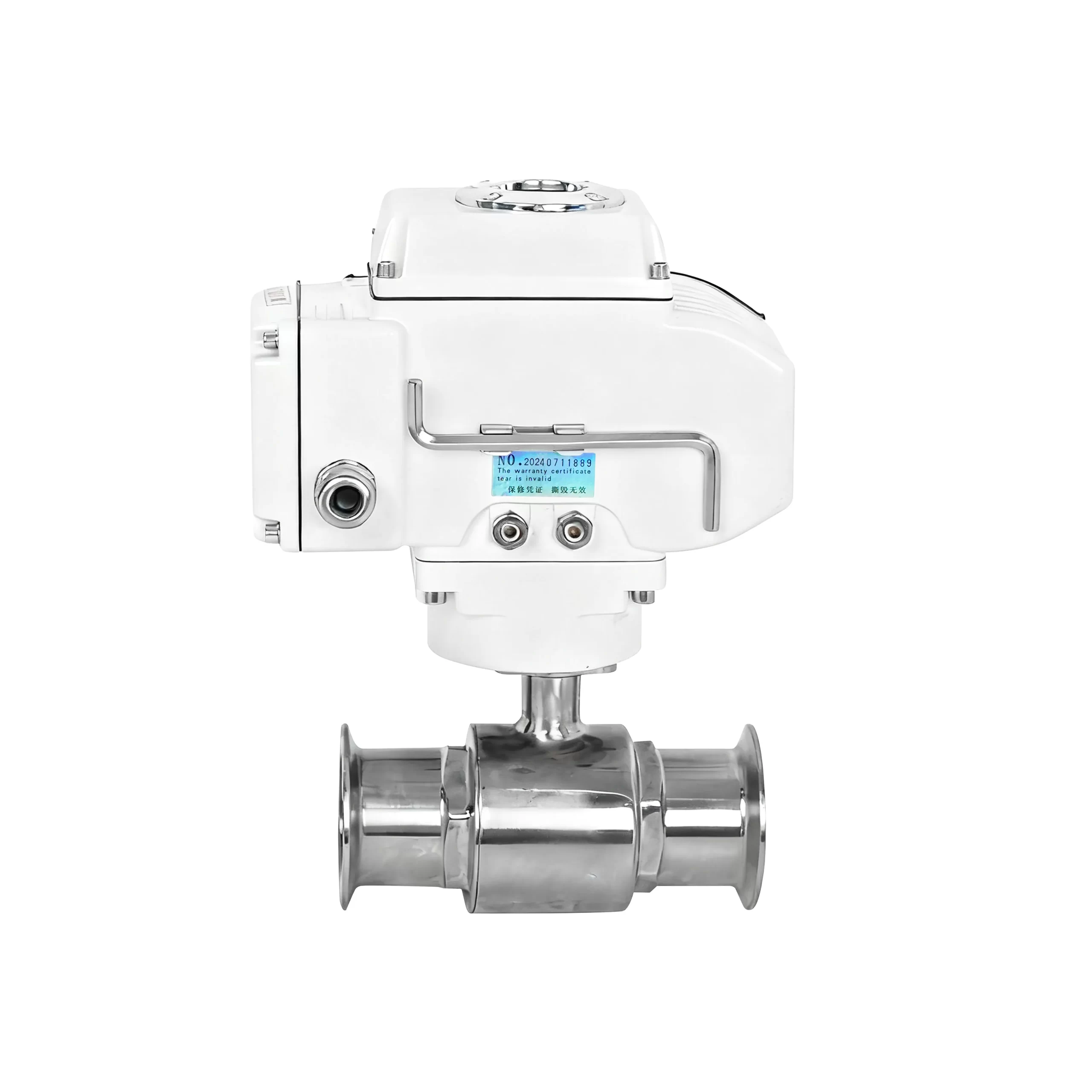 Valvola a sfera a pinzetta elettrica a due vie 2