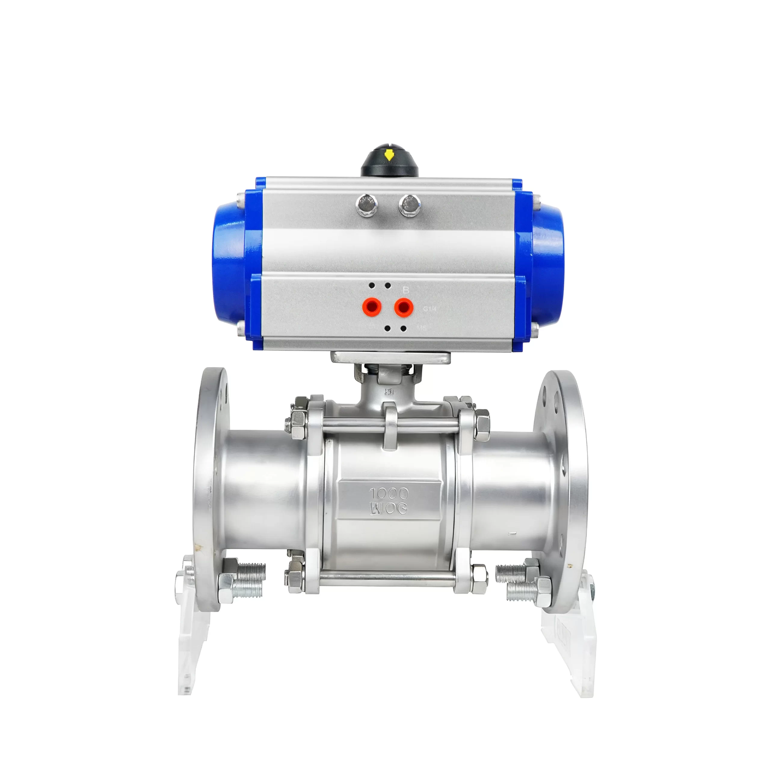 Pneumatic 3-Piece Flanged Ball Valve 3