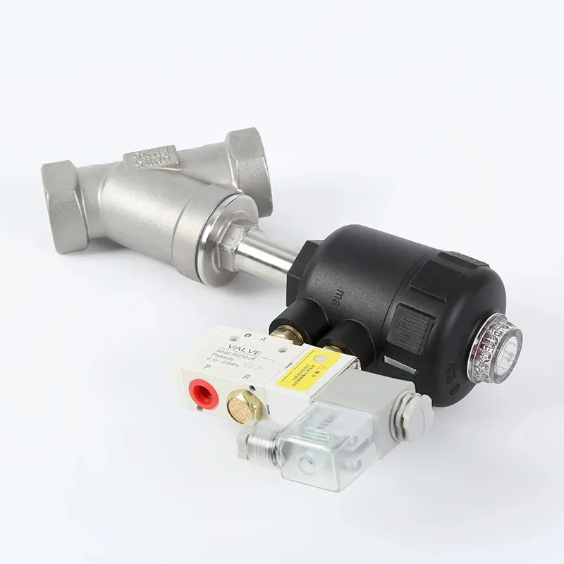 DELCO DK17A Pneumatic Threaded Angle Seat Valve with Solenoid Valve Accessories 2