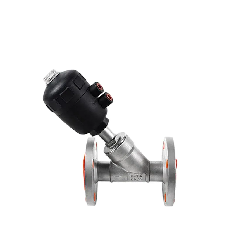 DK17D Pneumatic Flanged Angle Seat Valve 2