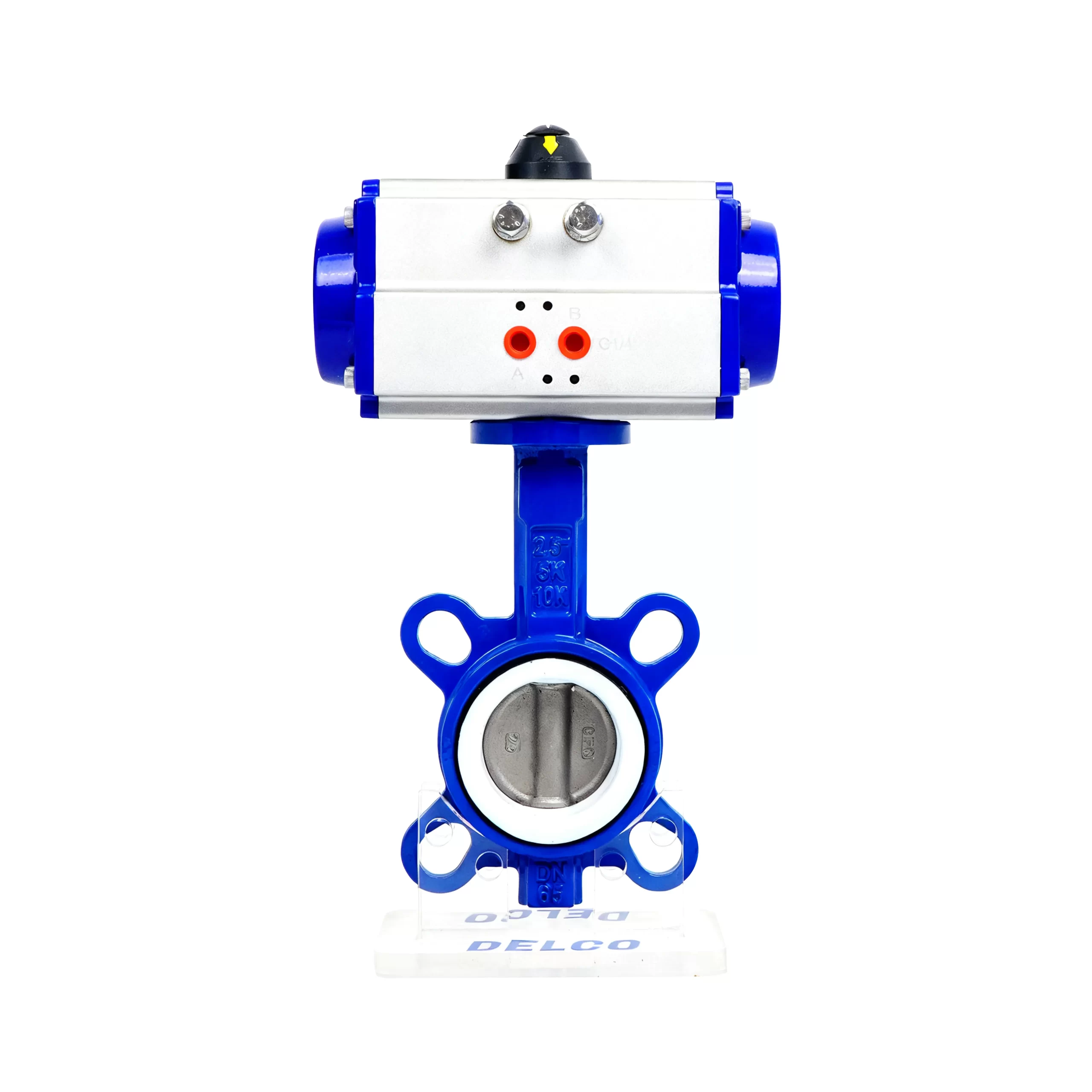 DK67-WB Pneumatic Cast Iron Wafer Butterfly Valve 3