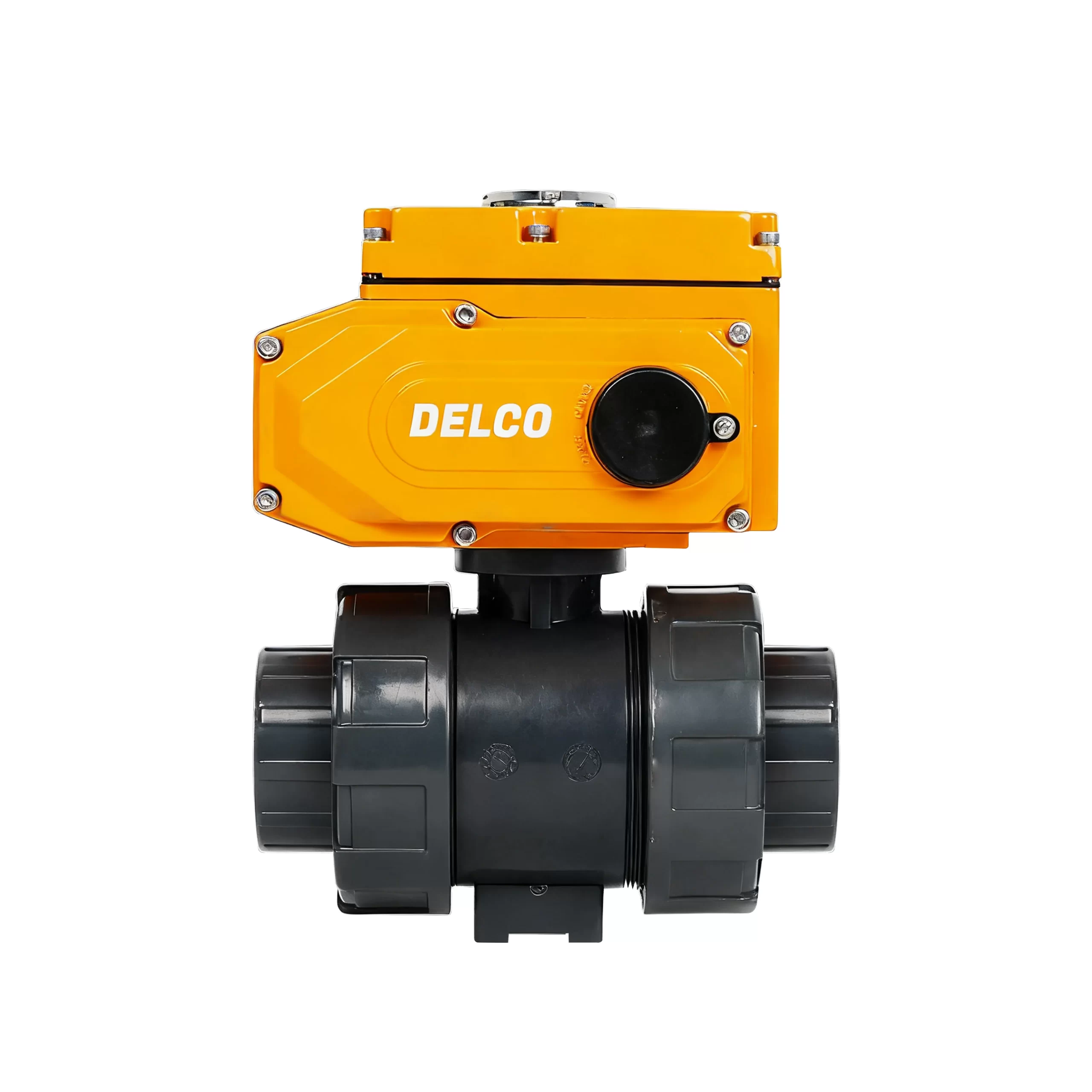 IP67-DK55-PL Electric UPVC Plastic Double Union Ball Valve 1