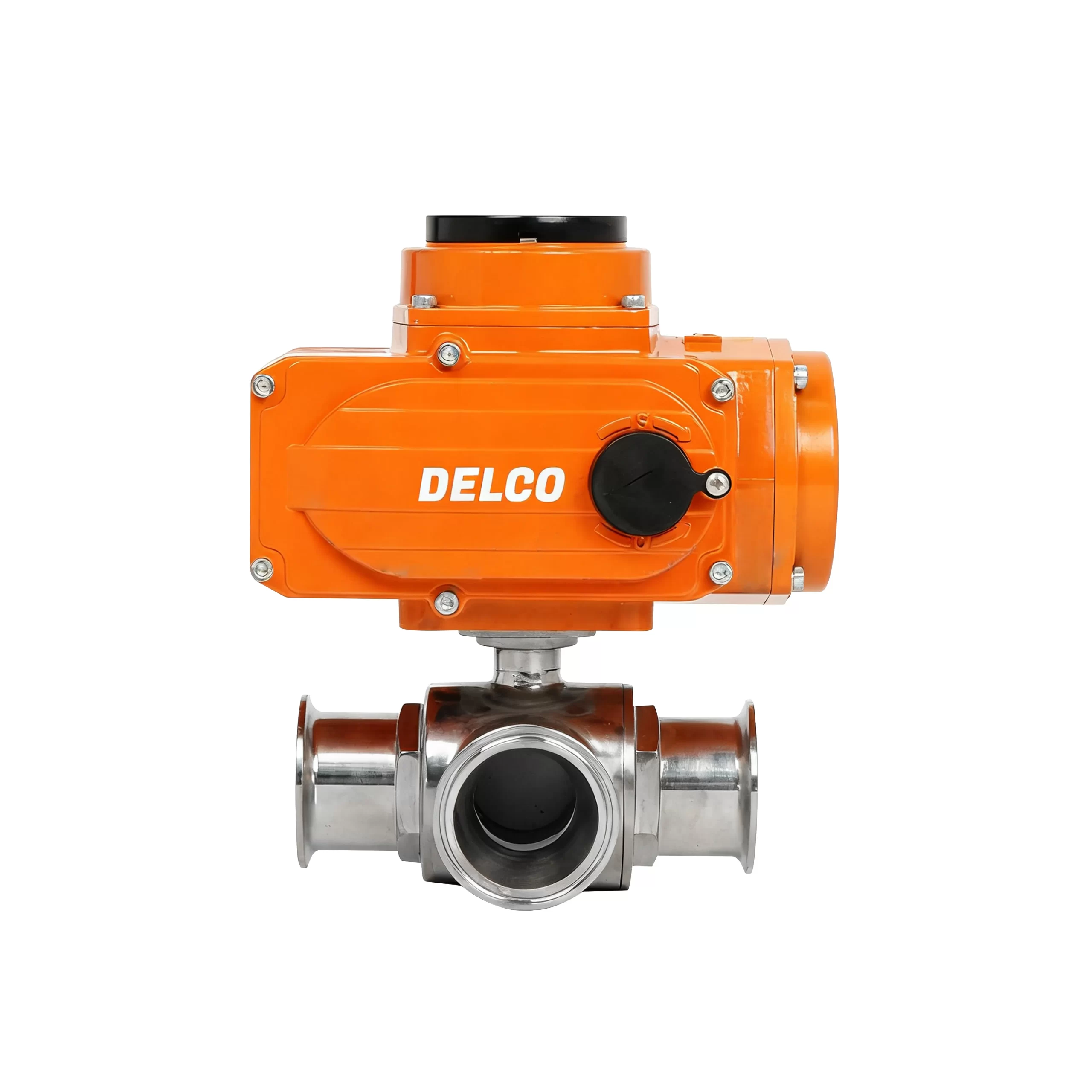 IP67-DKS55-3WS Electric Three-Way Sanitary Clamp Ball Valve 3