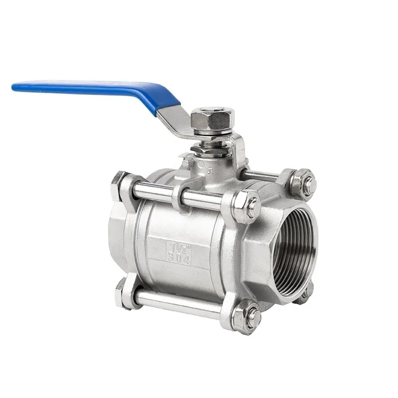 Manual 3-Piece Threaded Ball Valve 1