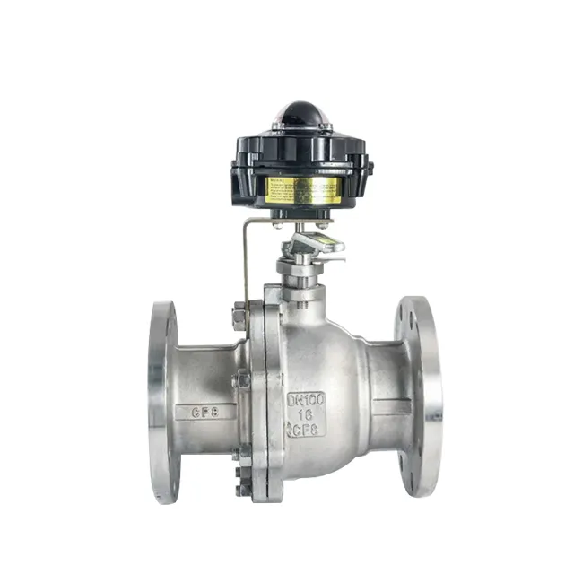 Manual Stainless Steel Ball Valve with Limit Switch Box 1