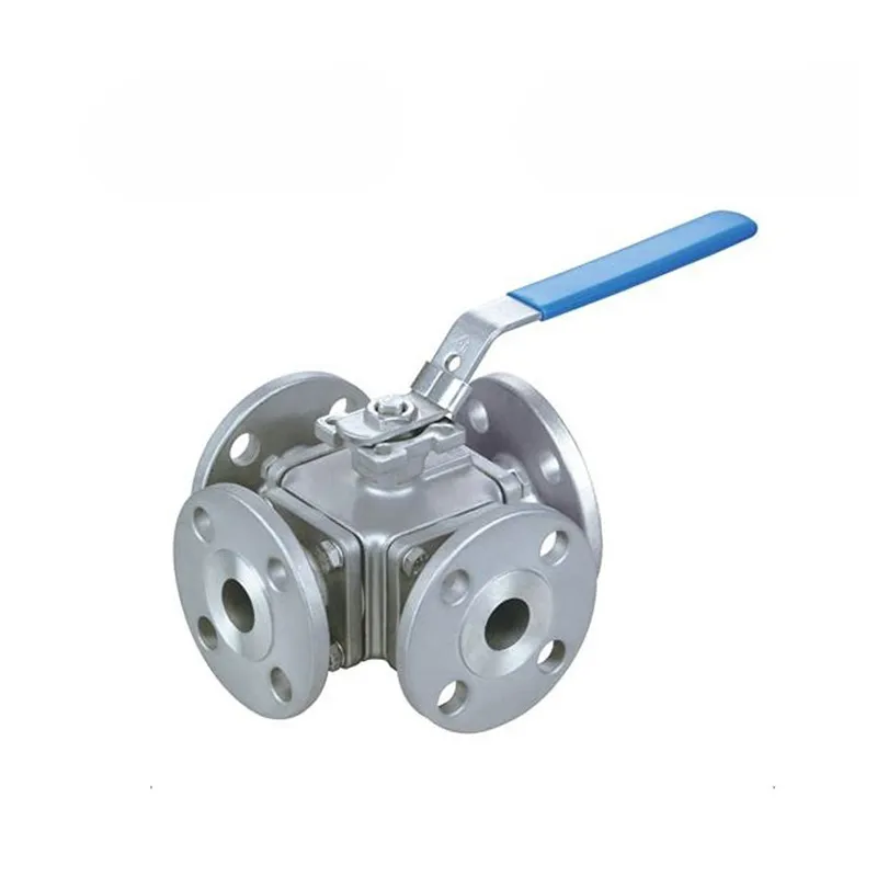 Manual four-way flange ball valve 2