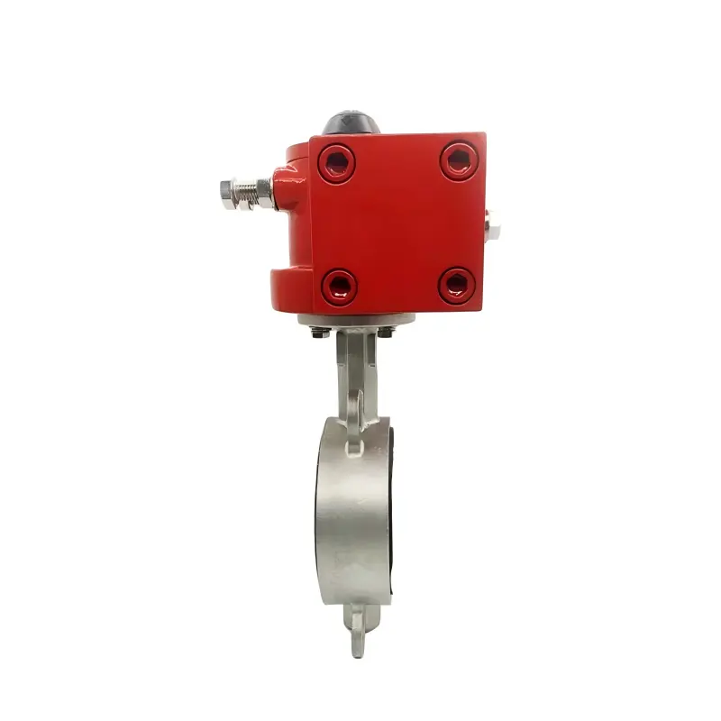 DELCO MYD-WB-S hydraulic stainless steel wafer butterfly valve 3